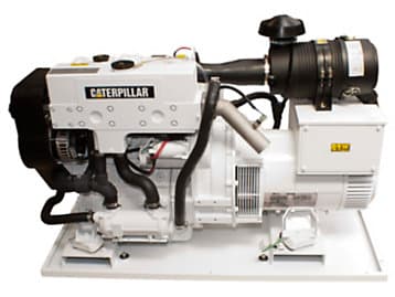 Generador marino Caterpillar C2.2, maquinaria pesada ideal para energía marina con respaldo Gecolsa.