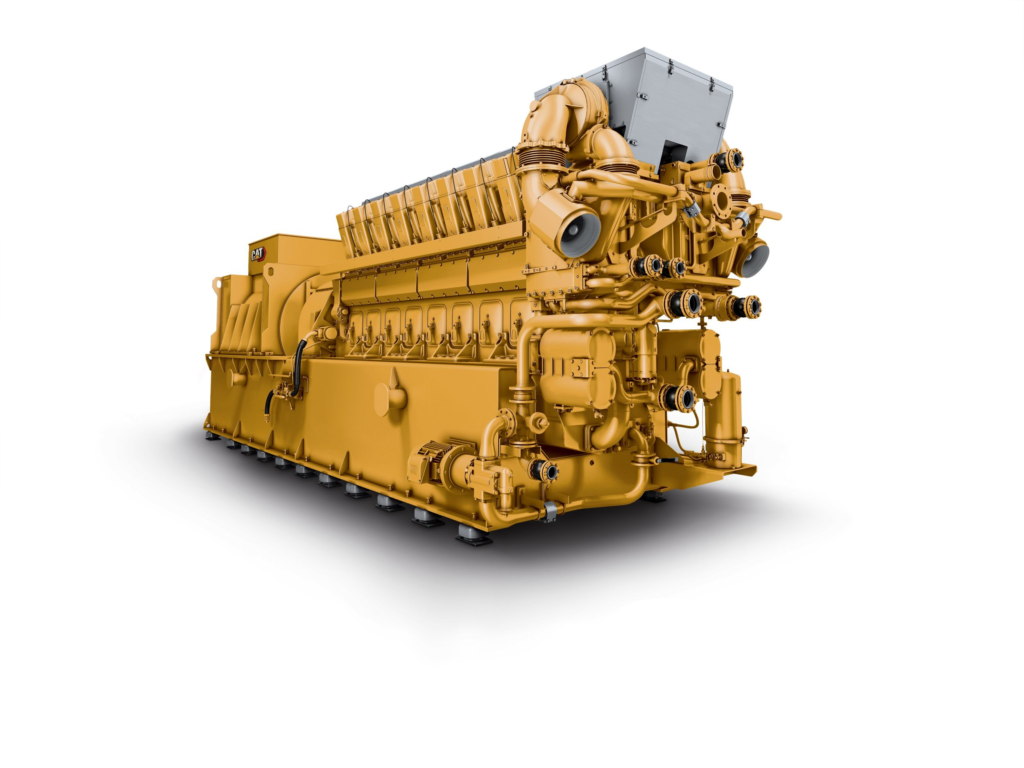 Generador CG260-16 Caterpillar, planta eléctrica a gas y petróleo ideal para proyectos industriales de alto consumo.