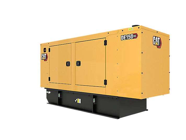 La planta eléctrica Caterpillar DE150GC, diseñada para ofrecer energía confiable y continua en aplicaciones industriales.