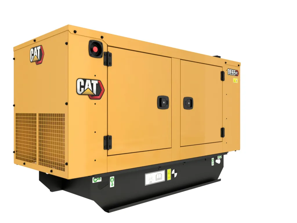 La planta eléctrica Caterpillar DE65GC. Generadores diesel que se destacan en la venta de maquinaria pesada.