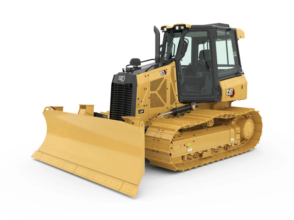 Tractor de cadena pequeño Caterpillar D3: Tractor D3 de Caterpillar, versátil y ágil, perfecto para trabajos livianos.