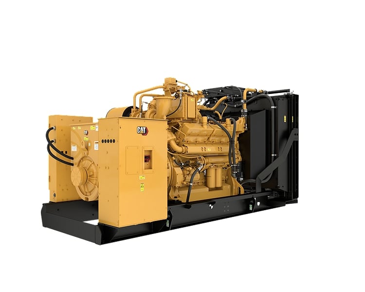 Generador G3412-500 Caterpillar, planta eléctrica a gas y petróleo ideal para industrias y venta de maquinaria pesada.